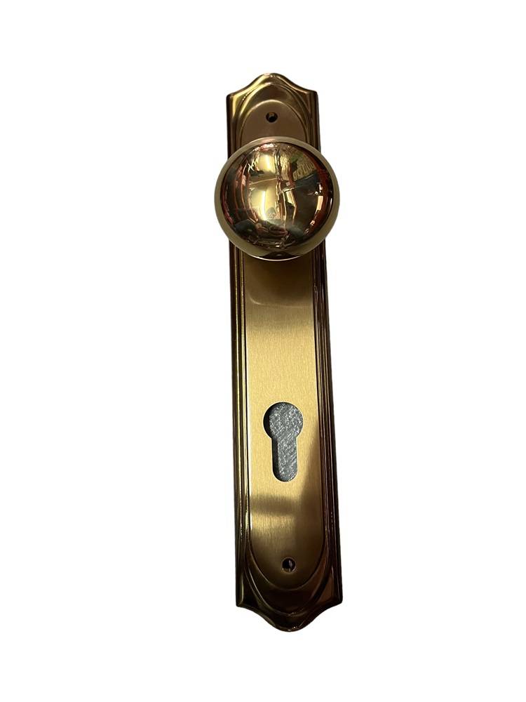 DOOR KNOB ON PLATE art.: 854/KG GOLD